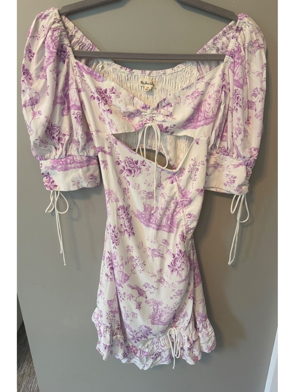 For Love & Lemons Toile Mini Dress